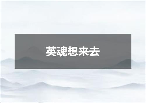 英魂想来去