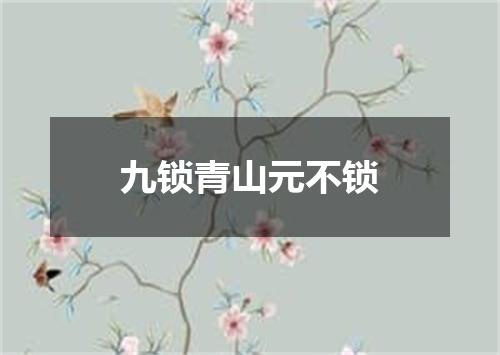 九锁青山元不锁