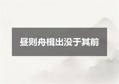 昼则舟楫出没于其前