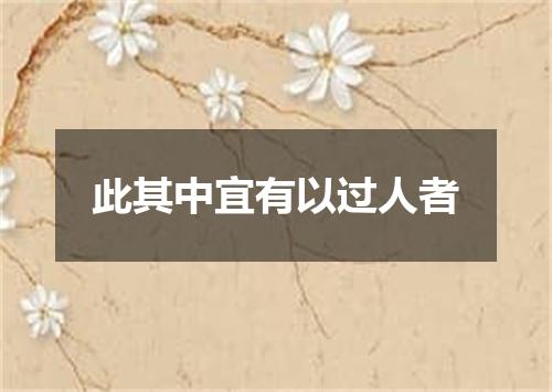 此其中宜有以过人者