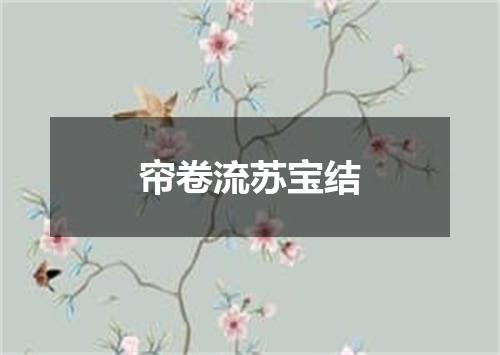 帘卷流苏宝结