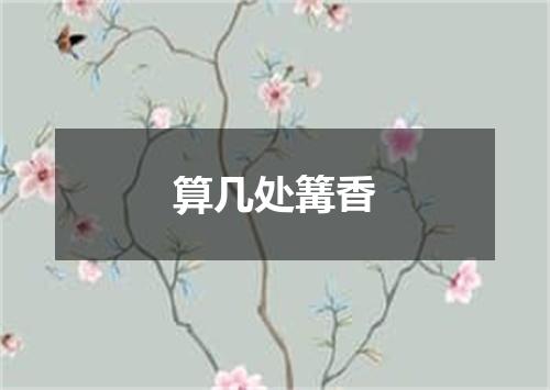 算几处篝香