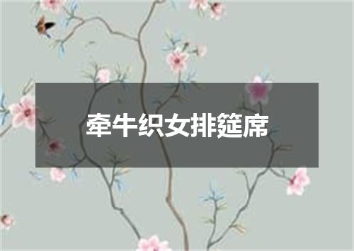 牵牛织女排筵席