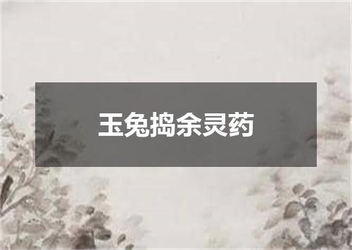 玉兔捣余灵药