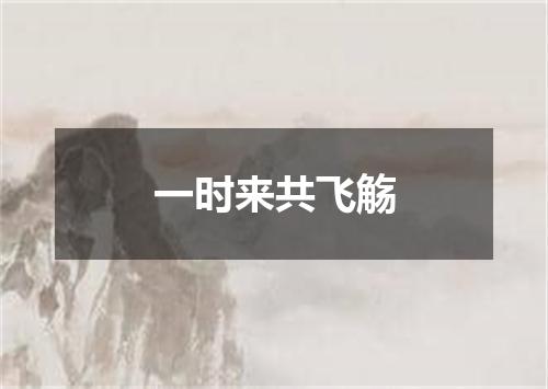 一时来共飞觞