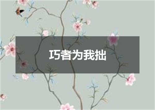 巧者为我拙