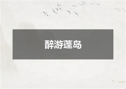 醉游蓬岛