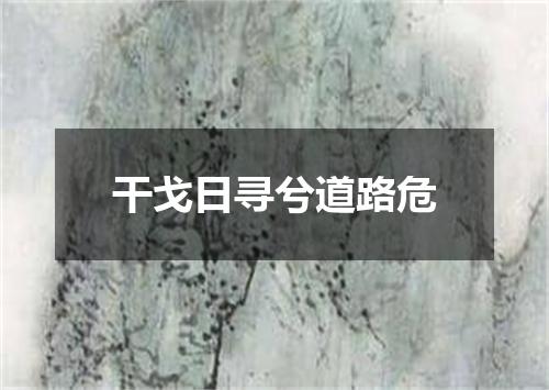 干戈日寻兮道路危