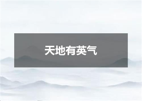 天地有英气