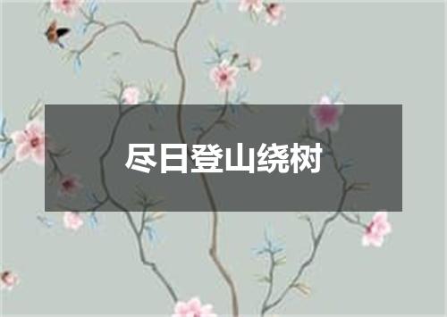 尽日登山绕树