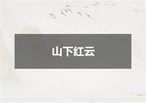 山下红云