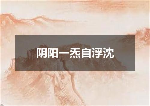 阴阳一炁自浮沈