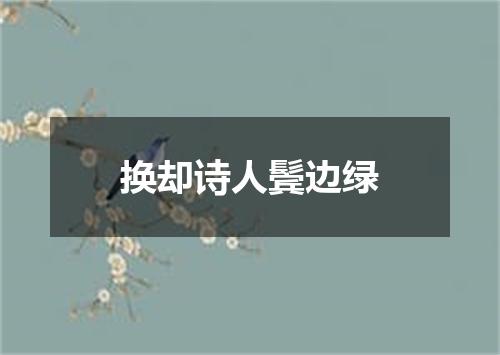 换却诗人鬓边绿
