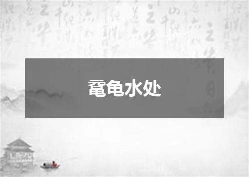 鼋龟水处