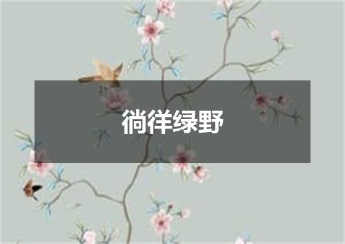 徜徉绿野