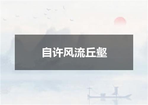 自许风流丘壑