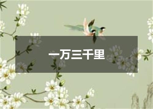 一万三千里