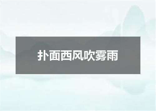 扑面西风吹雾雨