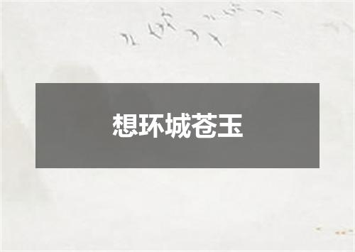 想环城苍玉