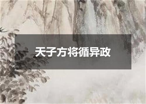 天子方将循异政