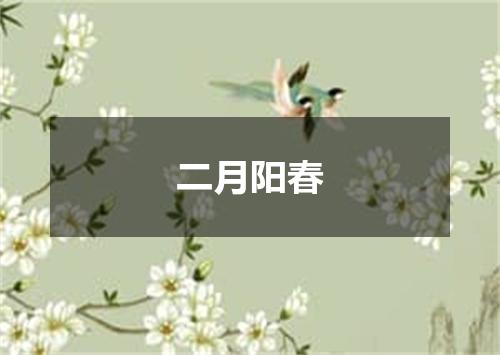 二月阳春