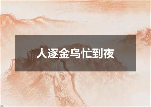 人逐金乌忙到夜
