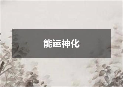 能运神化