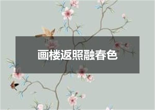 画楼返照融春色