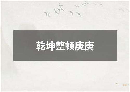 乾坤整顿庚庚