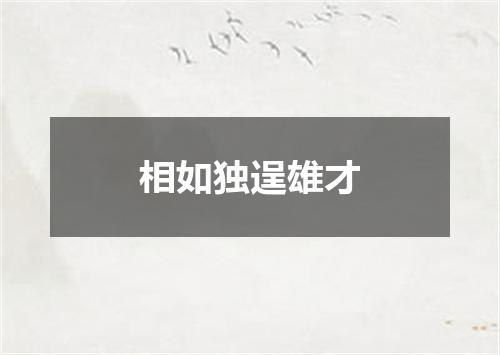 相如独逞雄才