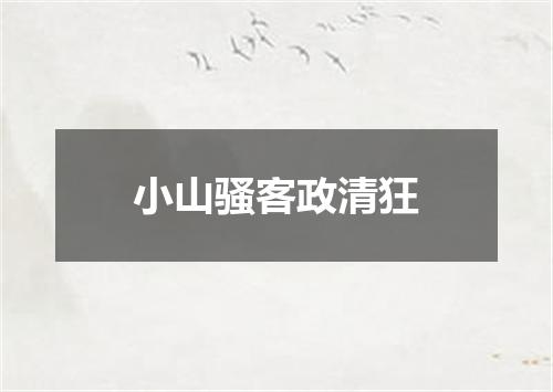 小山骚客政清狂