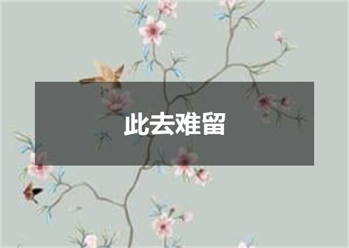 此去难留