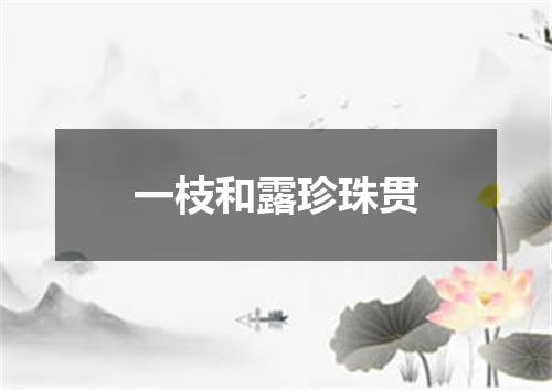 一枝和露珍珠贯