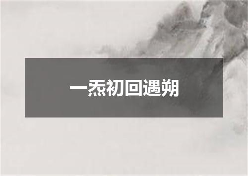 一炁初回遇朔
