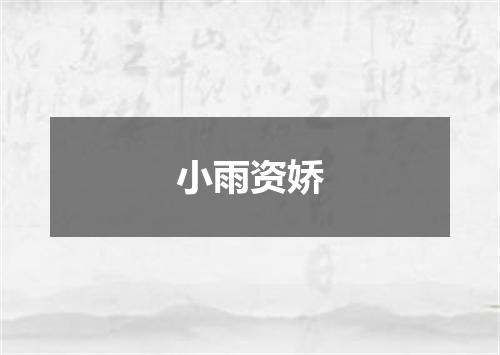 小雨资娇