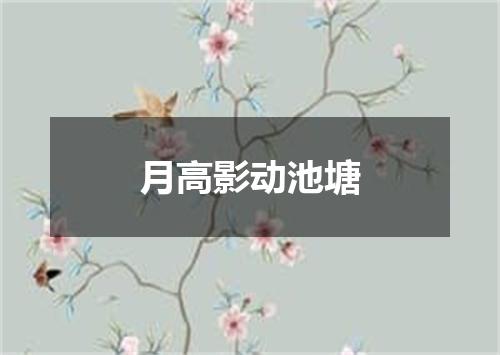 月高影动池塘