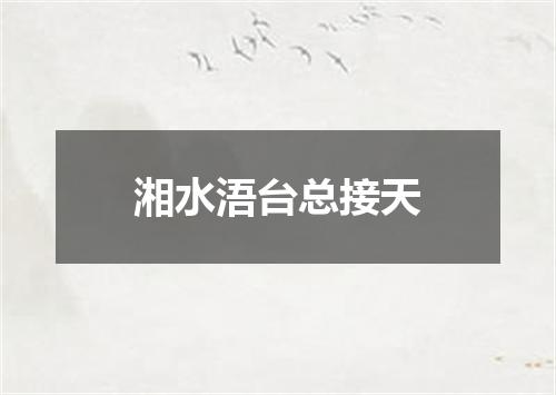 湘水浯台总接天