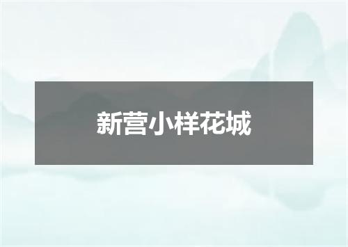 新营小样花城