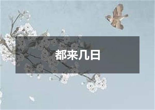 都来几日