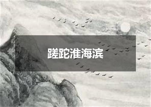 蹉跎淮海滨