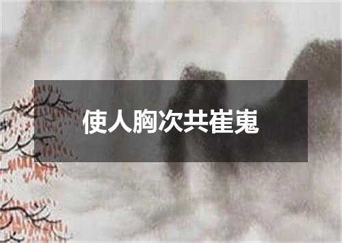 使人胸次共崔嵬