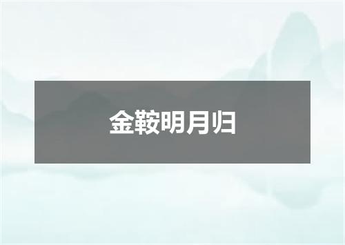 金鞍明月归