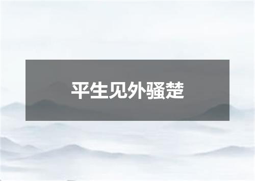 平生见外骚楚