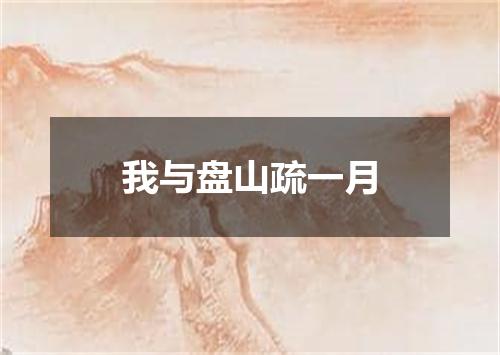 我与盘山疏一月