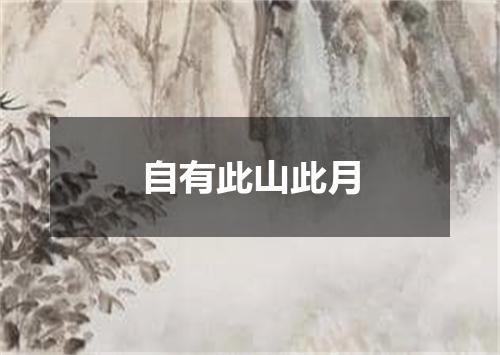 自有此山此月