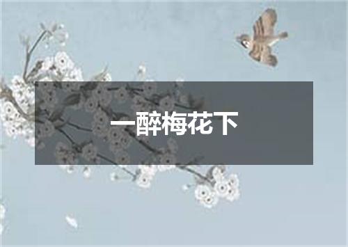 一醉梅花下
