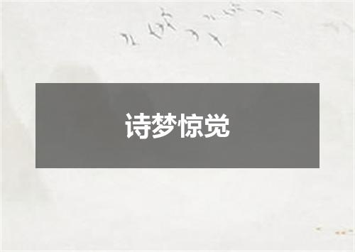 诗梦惊觉