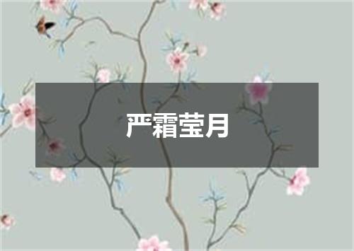 严霜莹月
