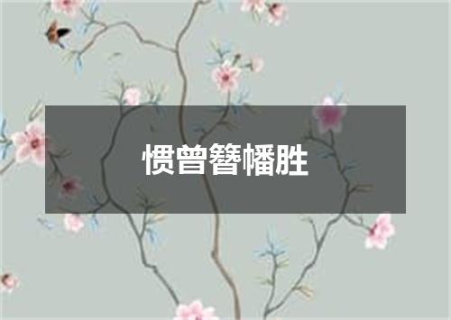 惯曾簪幡胜
