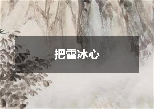 把雪冰心